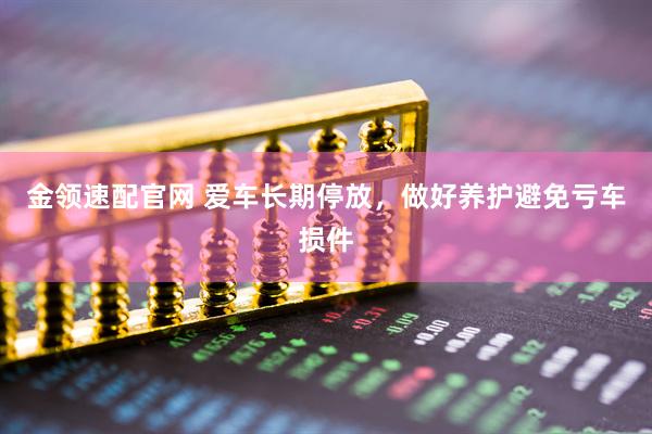 金领速配官网 爱车长期停放，做好养护避免亏车损件